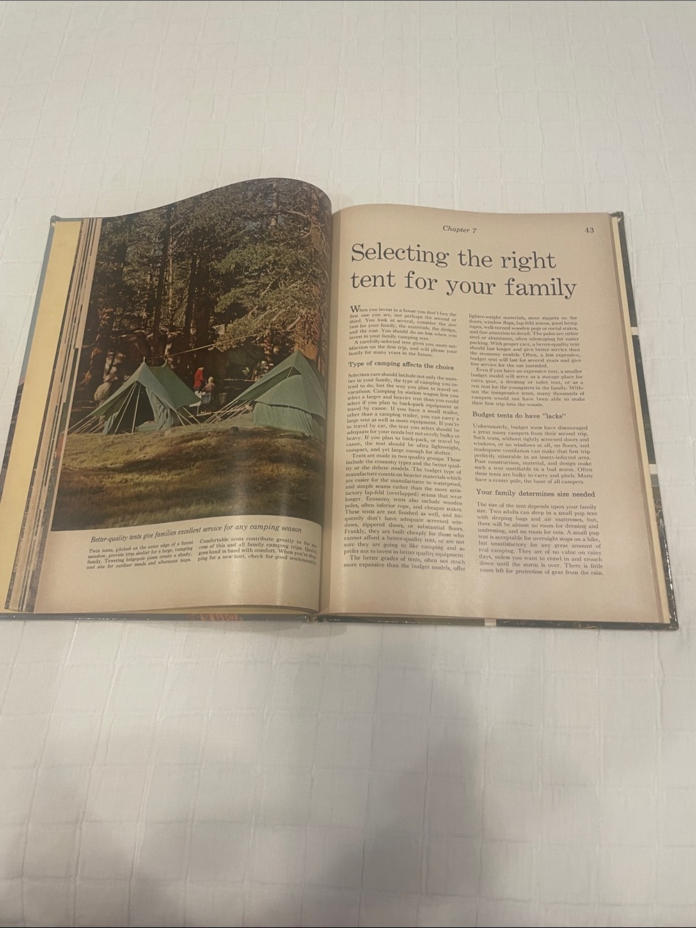 Vintage 1961 first edition Better Homes & Gardens FAMILY CAMPING Hardcover Book - Picture 12 of 16